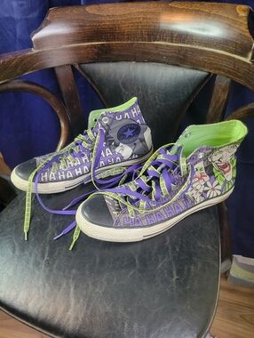 Joker & Batman "HA HA" High-Top Converse Sneakers